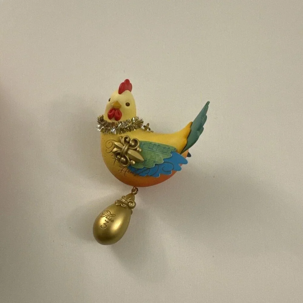 Hallmark Twelve Days of Christmas Ornament Three French Hens HM4
